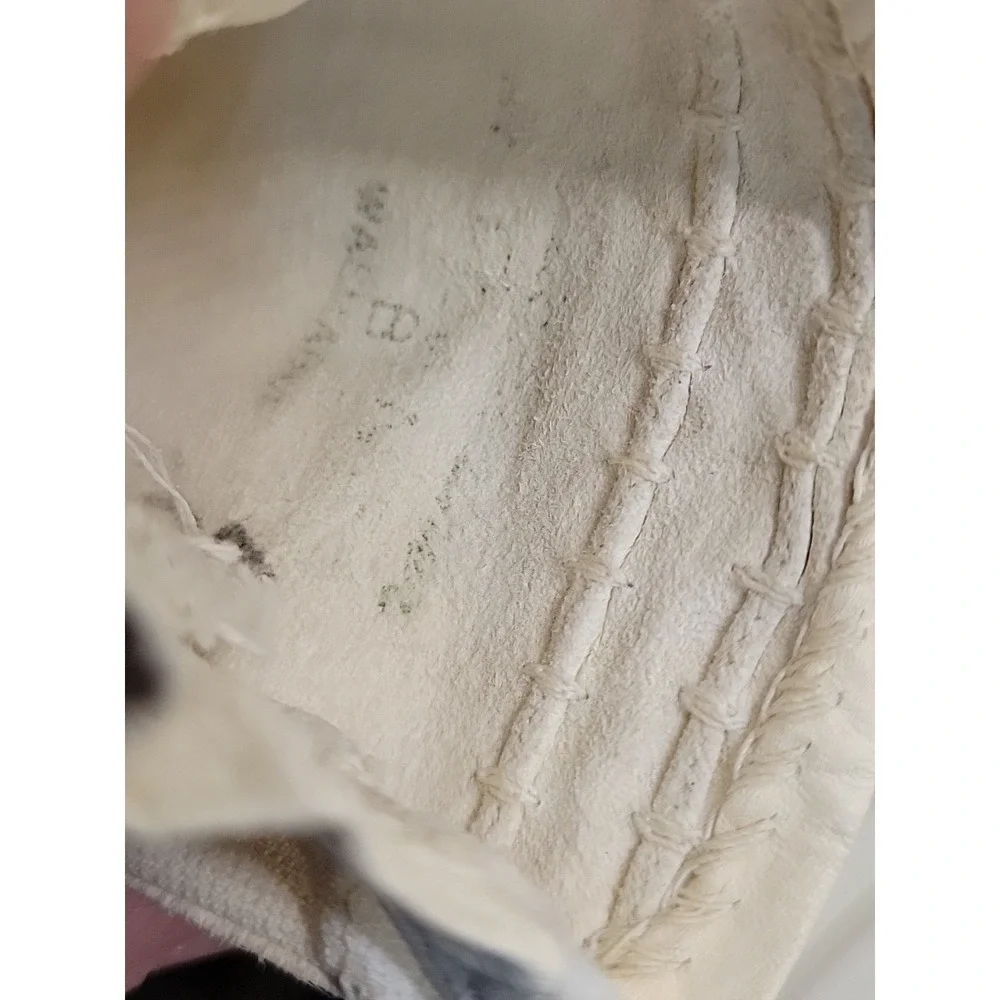 Vintage Never Worn White Genuine Deerskin Leather Gloves Washable‎